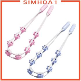 [Simhoa1] Massage Roller Rope Manual Pulling Portable Rolling Professional for Neck Elder Woman Back