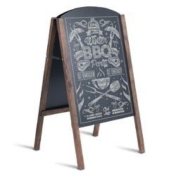 31.5" Wood A-Frame Sidewalk Signage Chalkboard