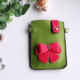 [Cute Bowknot] Colorful Leatherette Mobile Phone Pouch Cell Phone Case Clutch Pouch