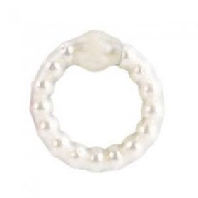 Pearl Beaded Prolong Cock Ring White