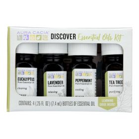 Aura Cacia - Essential Oil - Discovery Kit - 0.25 FL oz.