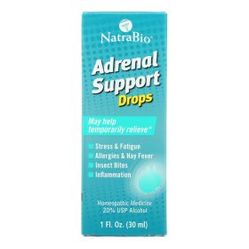 NatraBio Adrenal Support - 1 fl oz