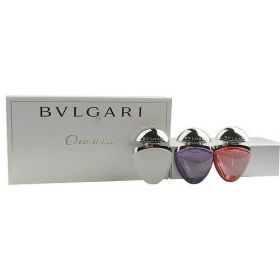 BVLGARI OMNIA VARIETY by Bvlgari 3 PIECE WOMENS MINI VARIETY WITH OMNIA CRYSTALLINE & OMNIA AMETHYSTE & OMNIA CORAL AND ALL ARE EDT SPRAYS .5 OZ