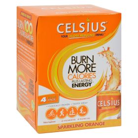 Celsius Sparkling Orange - 12 fl oz Each / Pack of 4