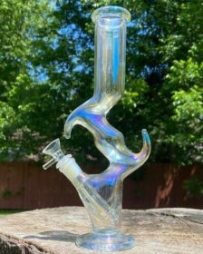 11.8" Zong Glass Bong Water Pipe Smoking Hookah+5 FREE Screens