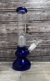 10.24" Arm Tree Glass Bong Percolator Bongs Water Pipes Hookah+5 FREE Screens