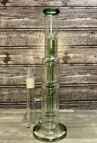 12.2' Mushroom Glass Bong Smoking Hookah Water Pipe+5 FREE Screens