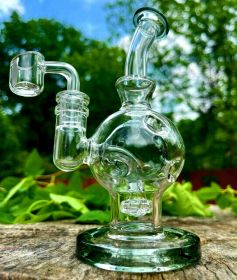 6 inches Egg Showerhead Bong Glass Water Pipes Smoking Hookha+ 5 FREE Screens