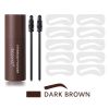 3pcs Eyebrow Stamp Shaping Kit Reusable Makeup Brow Powder Cosmetic Set