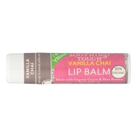 Soothing Touch Lip Balm - Vegan Vanilla Chai - Case of 12 - .25 oz (SKU: 702613)